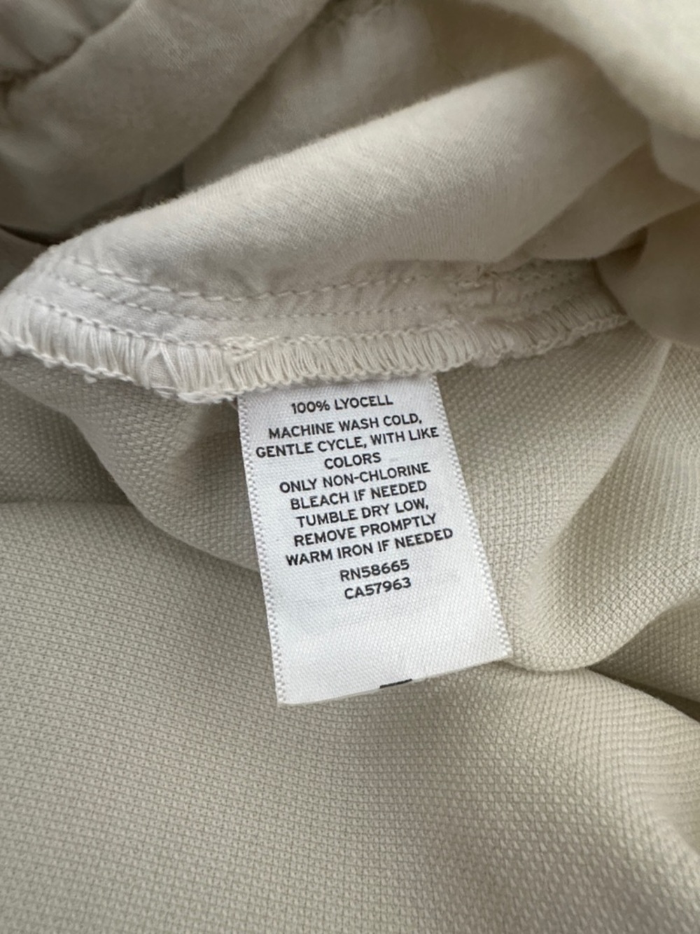 Thread & Supply Off-White Button-Front Utility Shacket Size Large - Picture 10 of 13